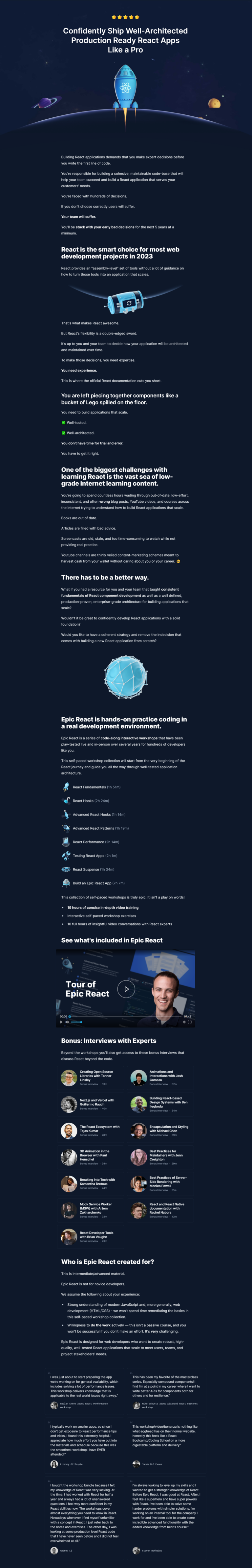 Kent C. Dodds – Epic React Pro