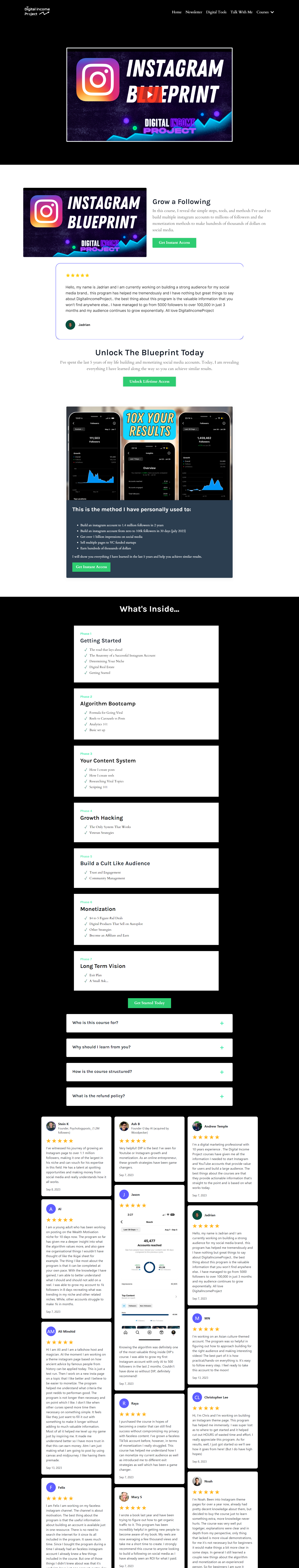 Digital Income Project – Instagram Blueprint