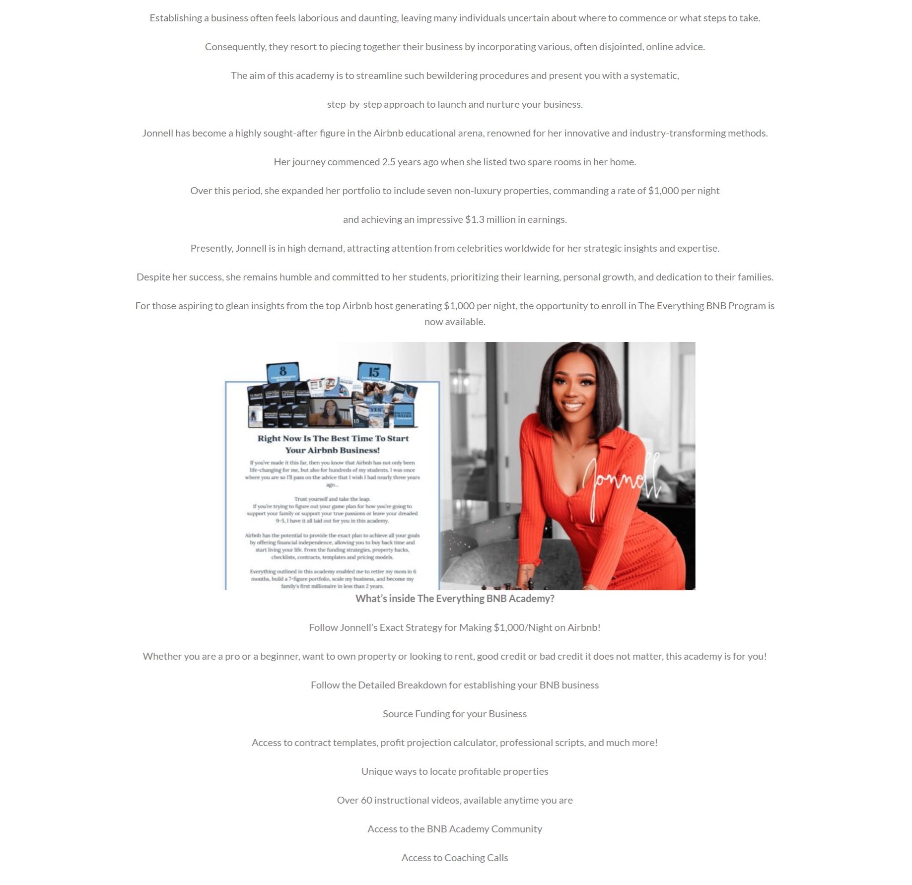 Jonnell Atkins - The Everything BNB Academy