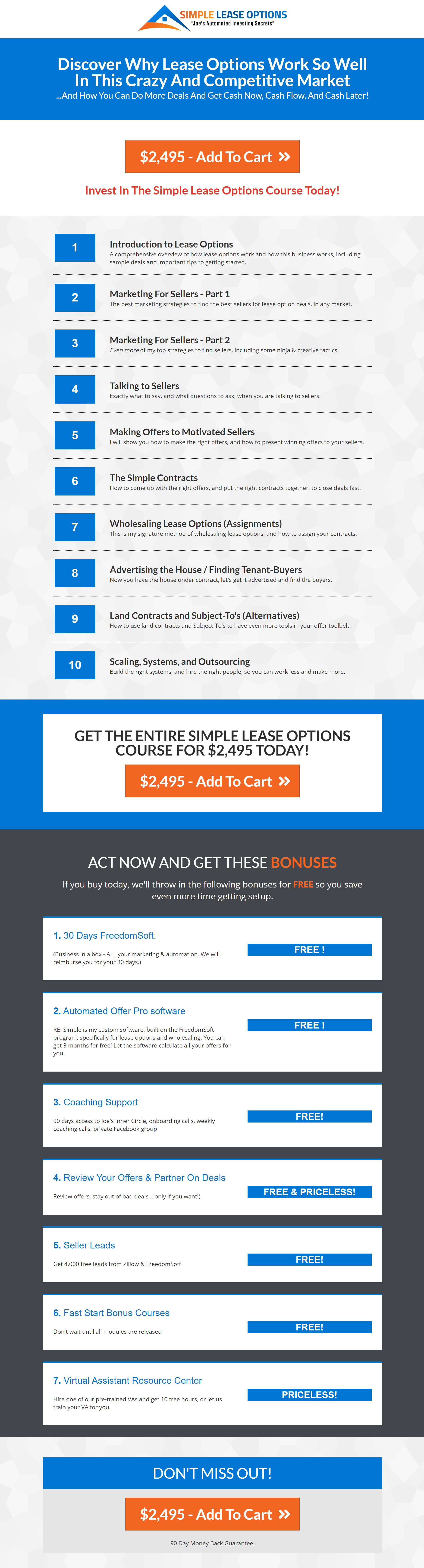 Joe McCall – Simple Lease Options