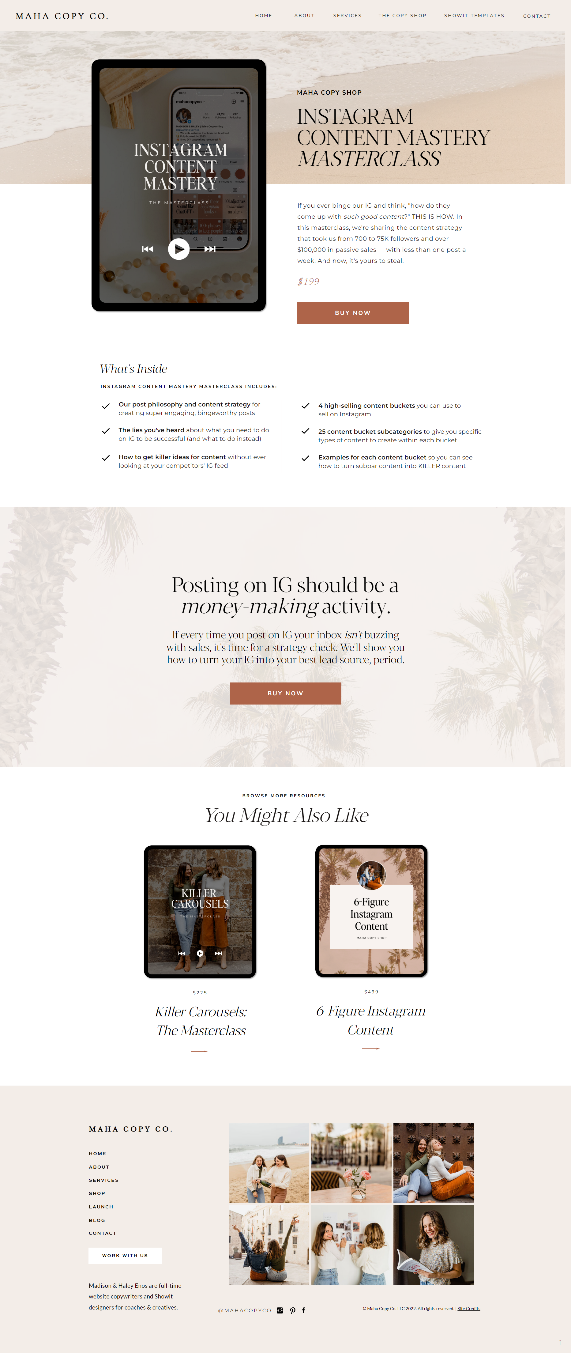 Maha Copy Co. - IG Content Mastery