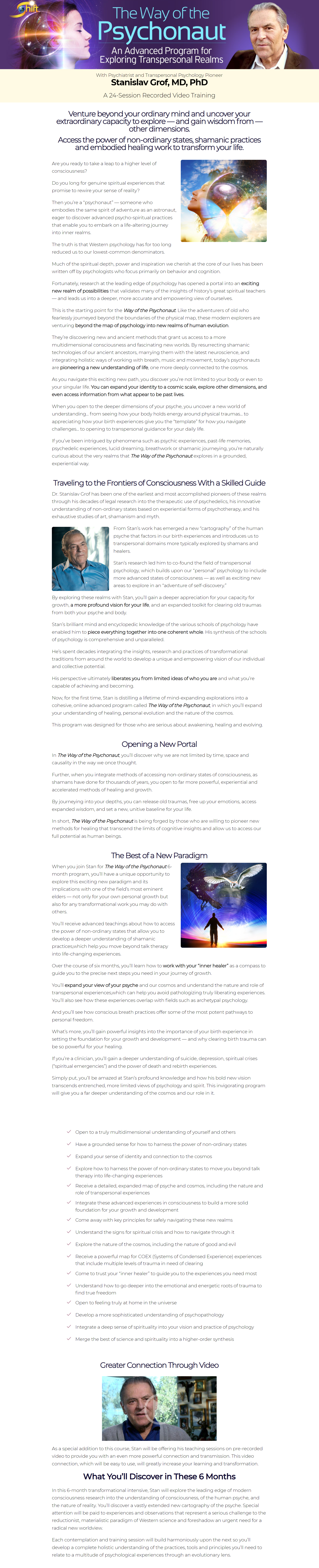 Stanislav Grof - The Way of the Psychonaut