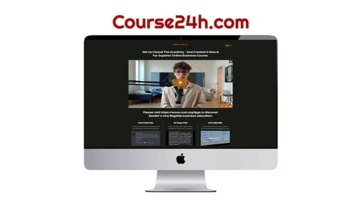 Sander Stage – The SMMA Academy Plus 2024 + IPGA Course