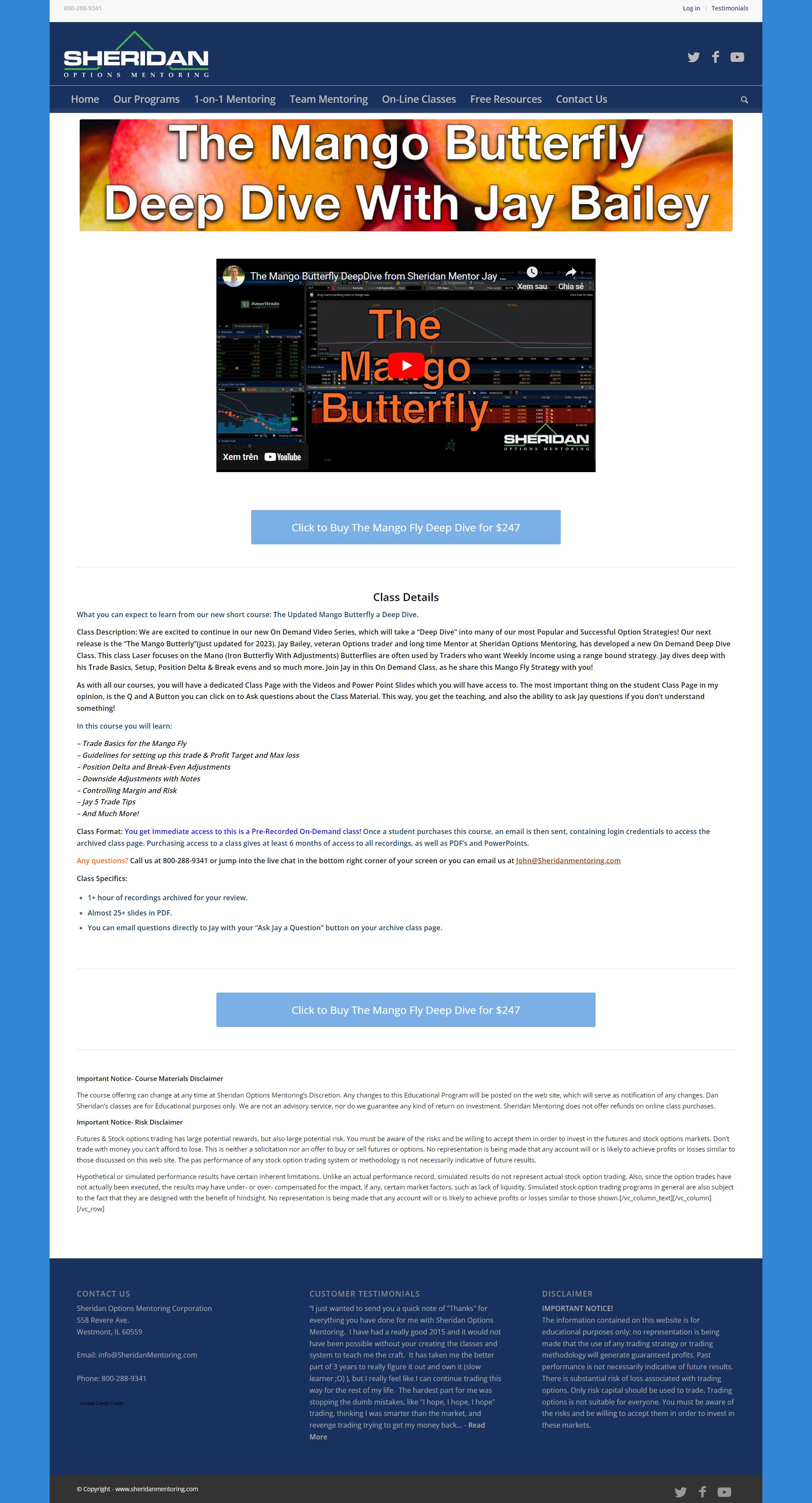 Jay Bailey - The Mango Butterfly Deep Dive 2023