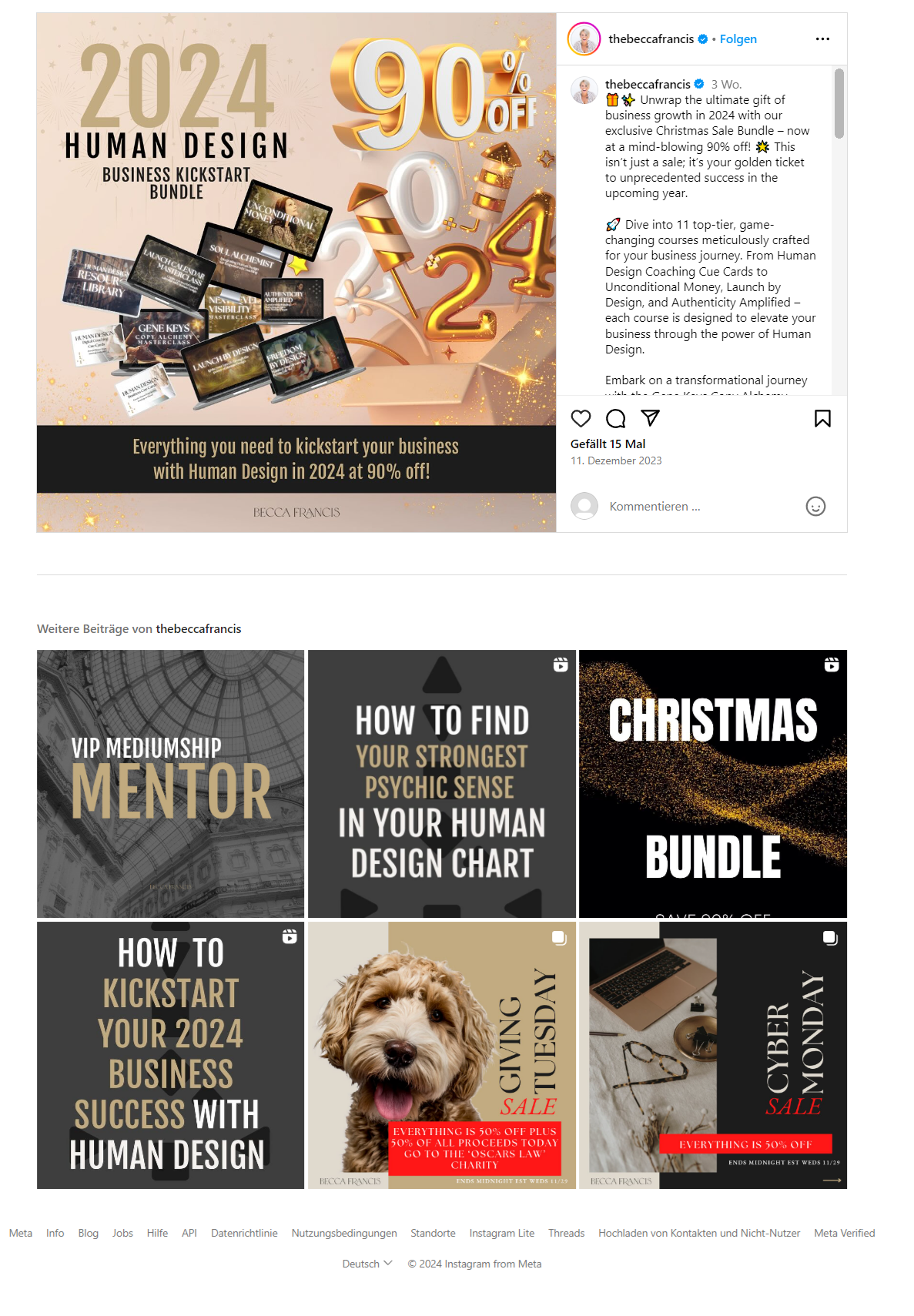 Becca Francis - 2024 Human Design Business Kickstart Bundle