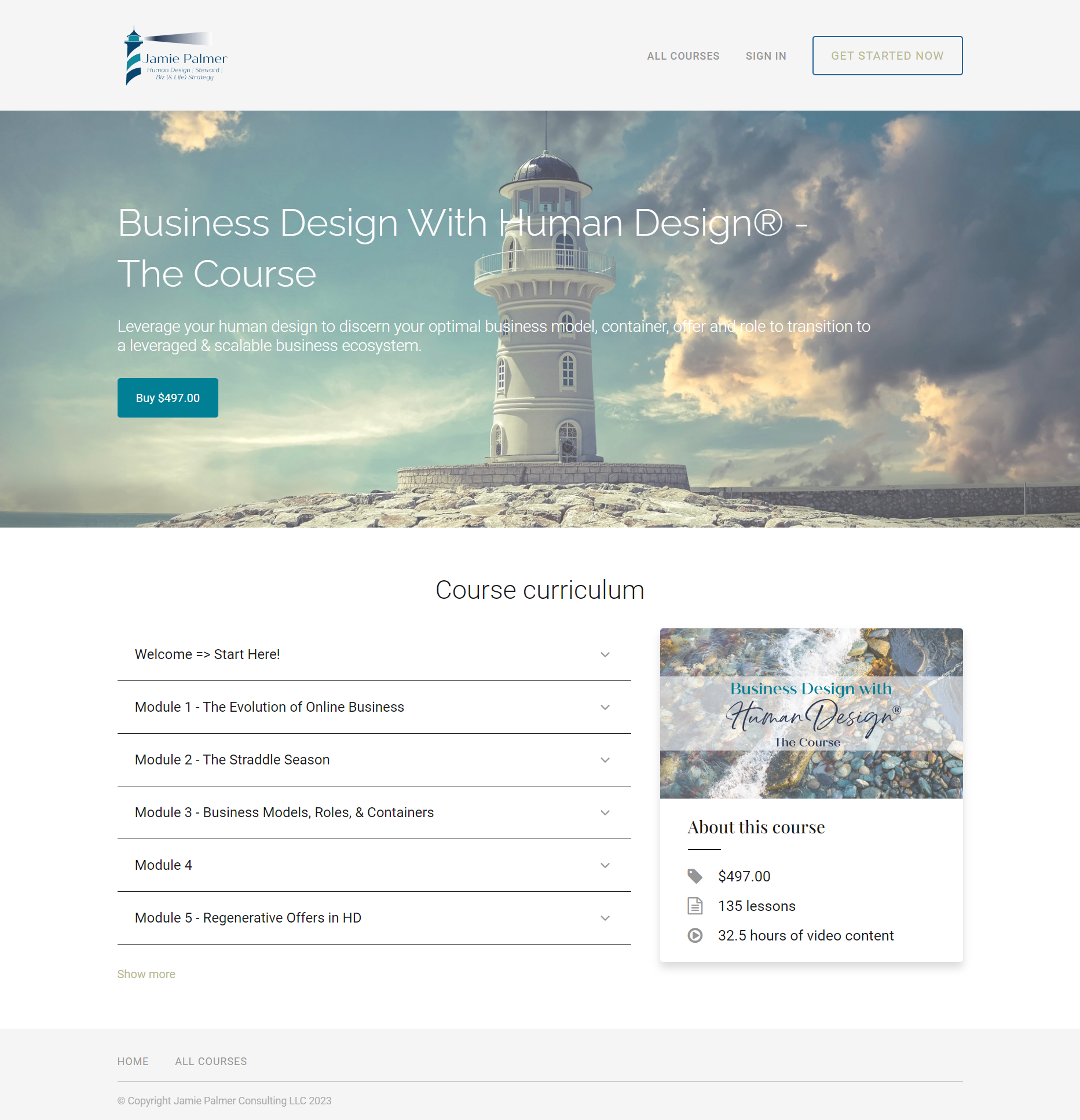 Jamie Palmer - Business Design With Human Design Course
