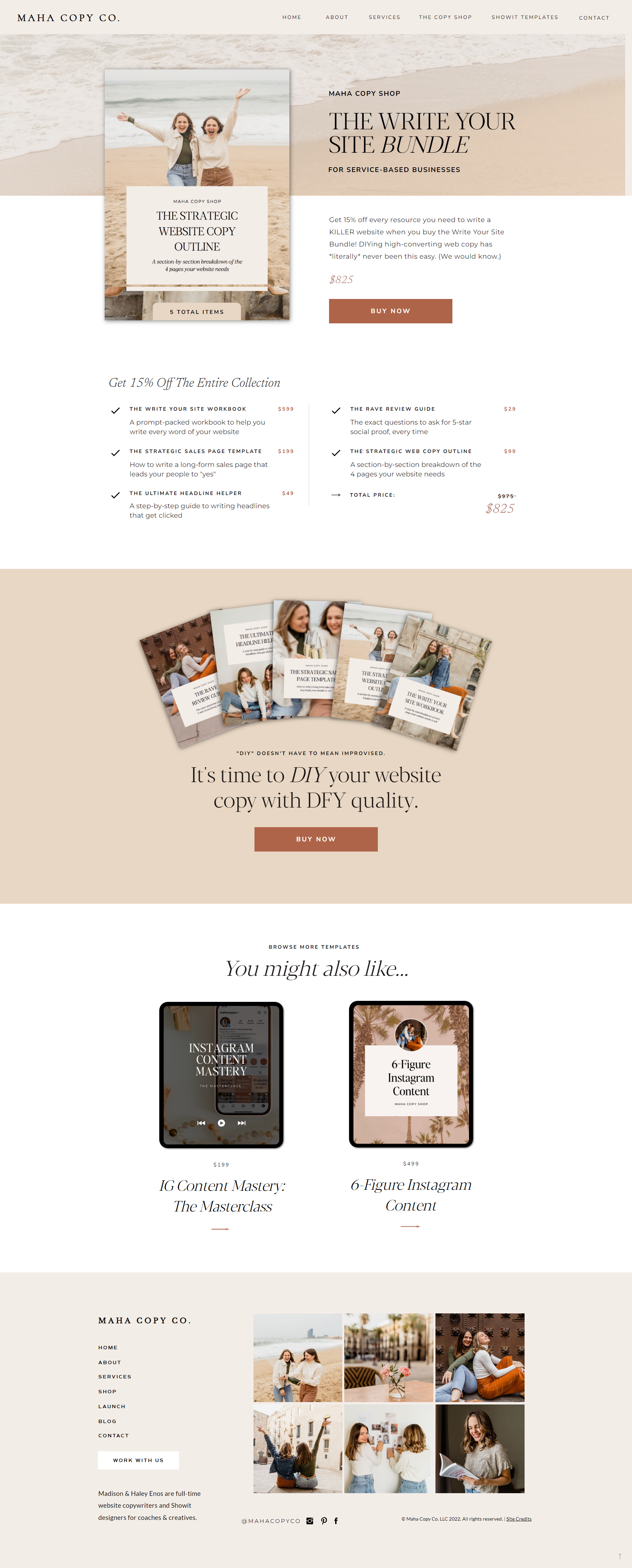 Maha Copy Co. - The Writer Your Site Bundle