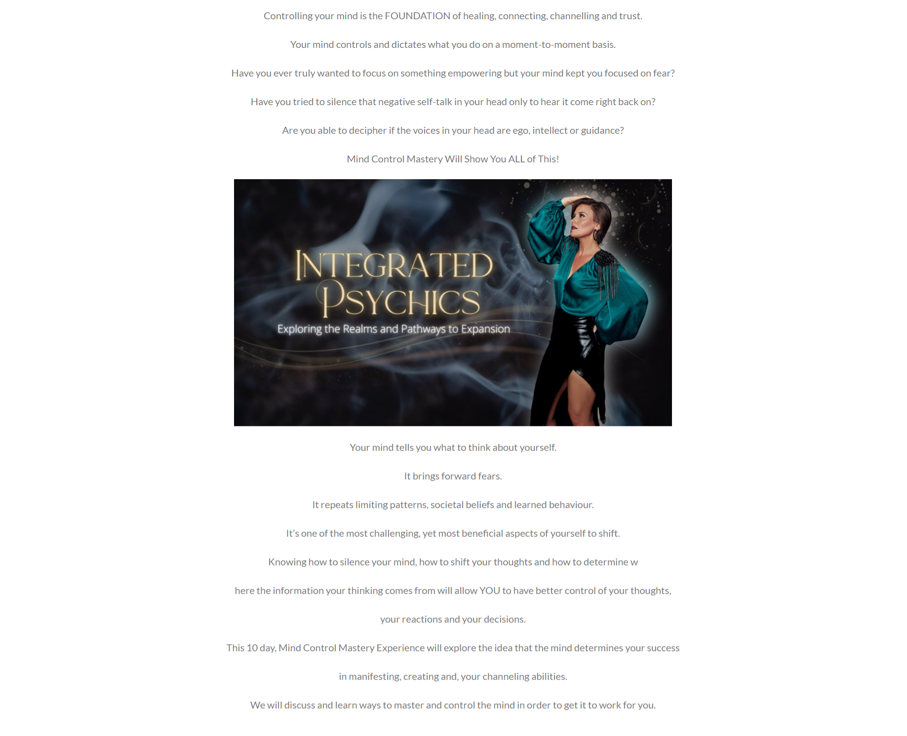 Carrie Cardozo - Mind Control Mastery