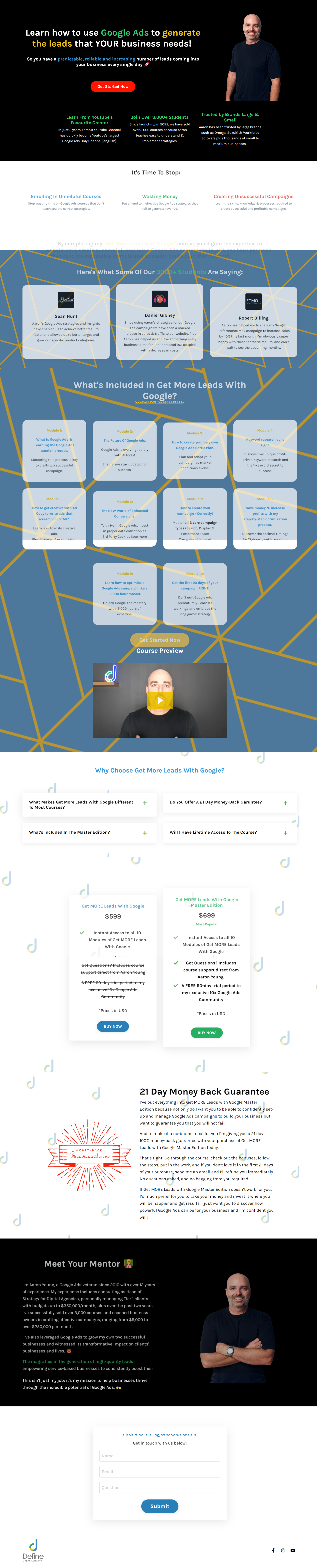 Aaron Young – Get MORE Leads With Google Master Edition