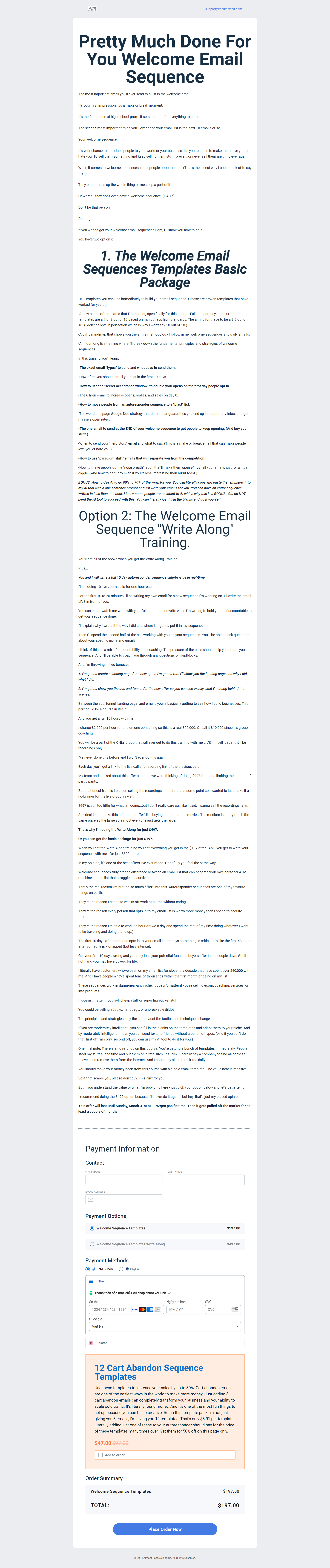 Ian Stanley – Welcome Sequence Templates