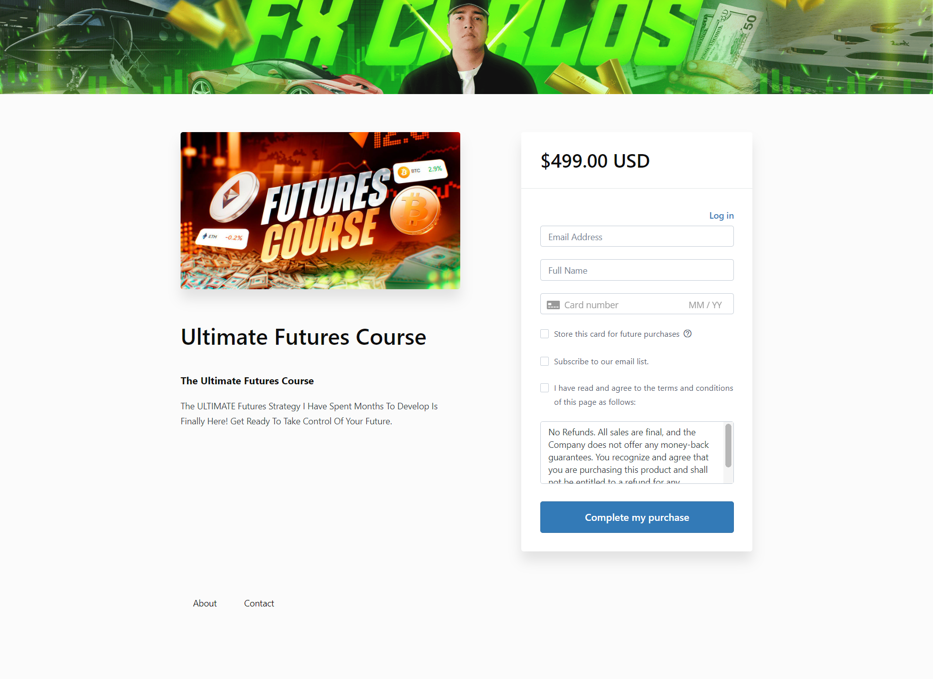 FX Carlos – Ultimate Futures Course