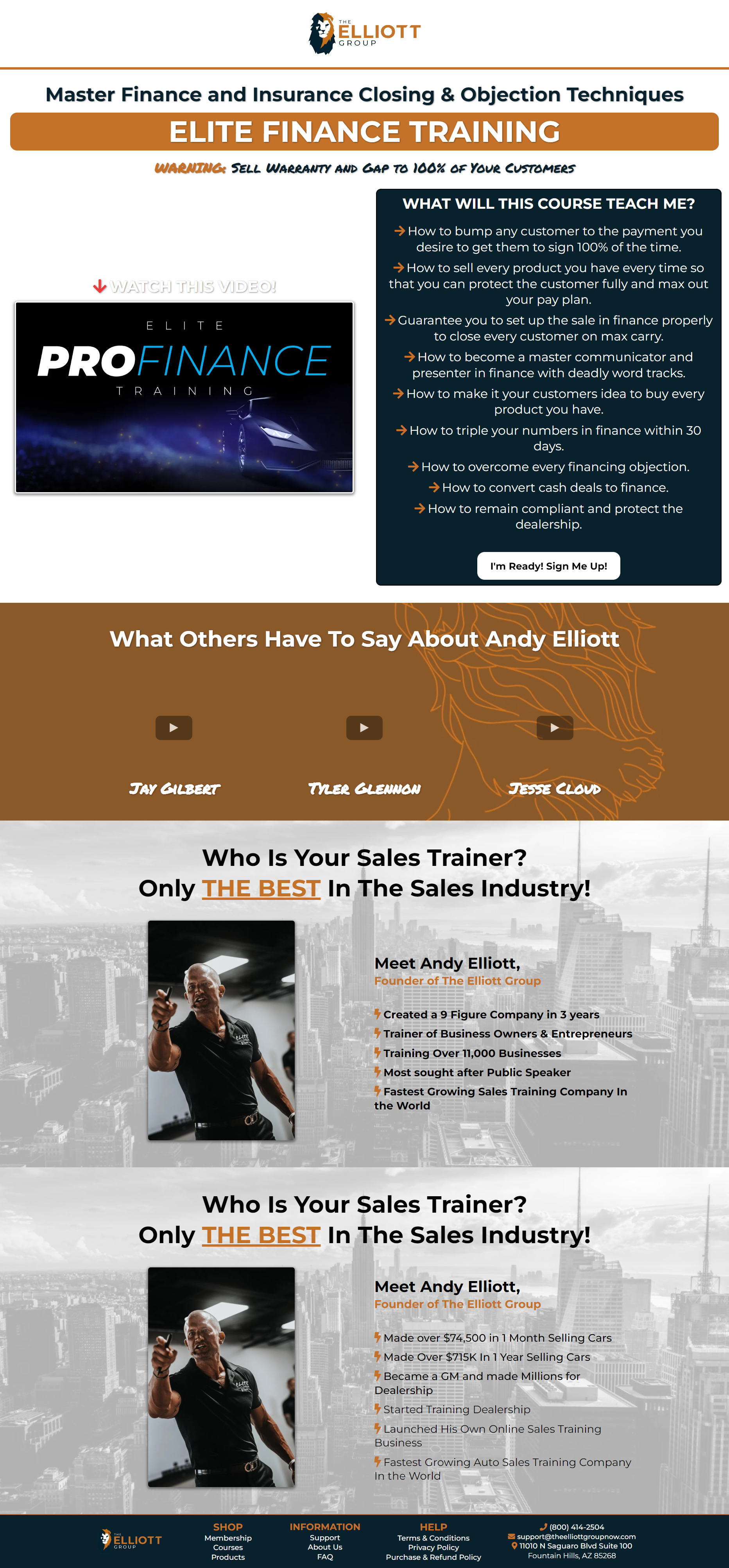 Andy Elliott - The Elite Pro Financing Course
