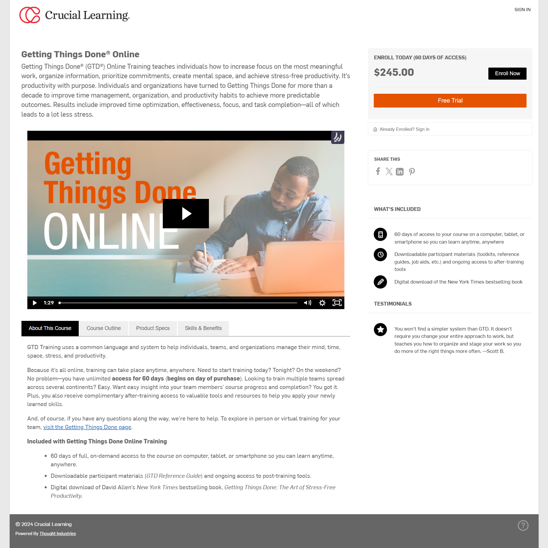 David Allen - Getting Things Done® Online