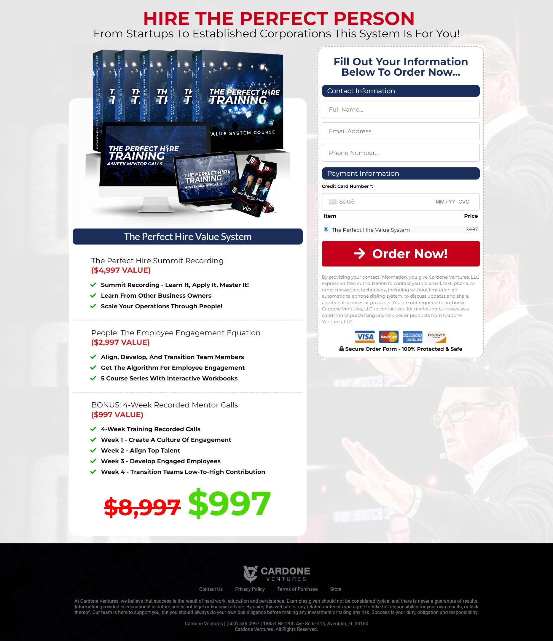 Grant Cardone- The Perfect Hire Value System