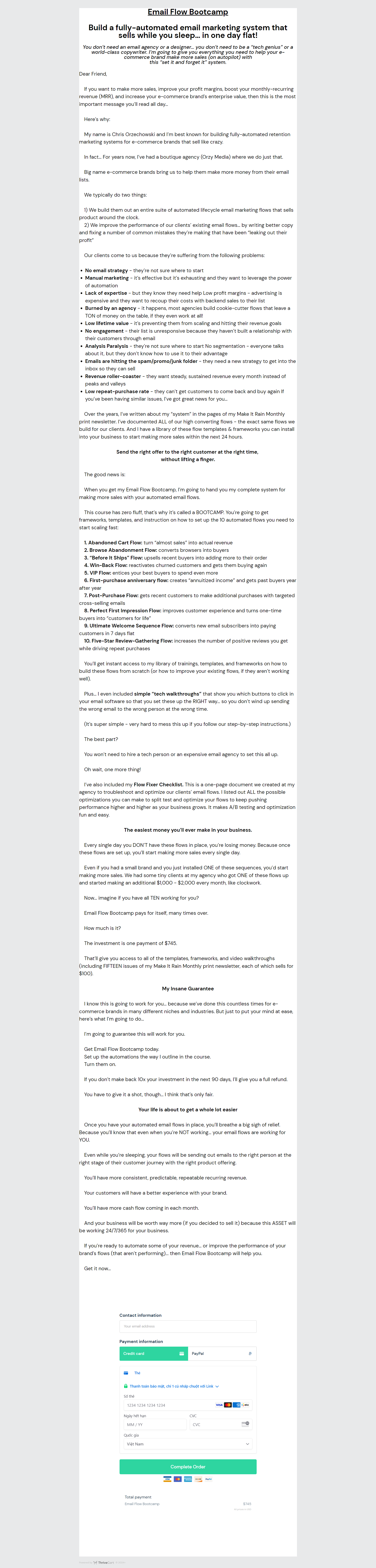Chris Orzechowski – Email Flow Bootcamp