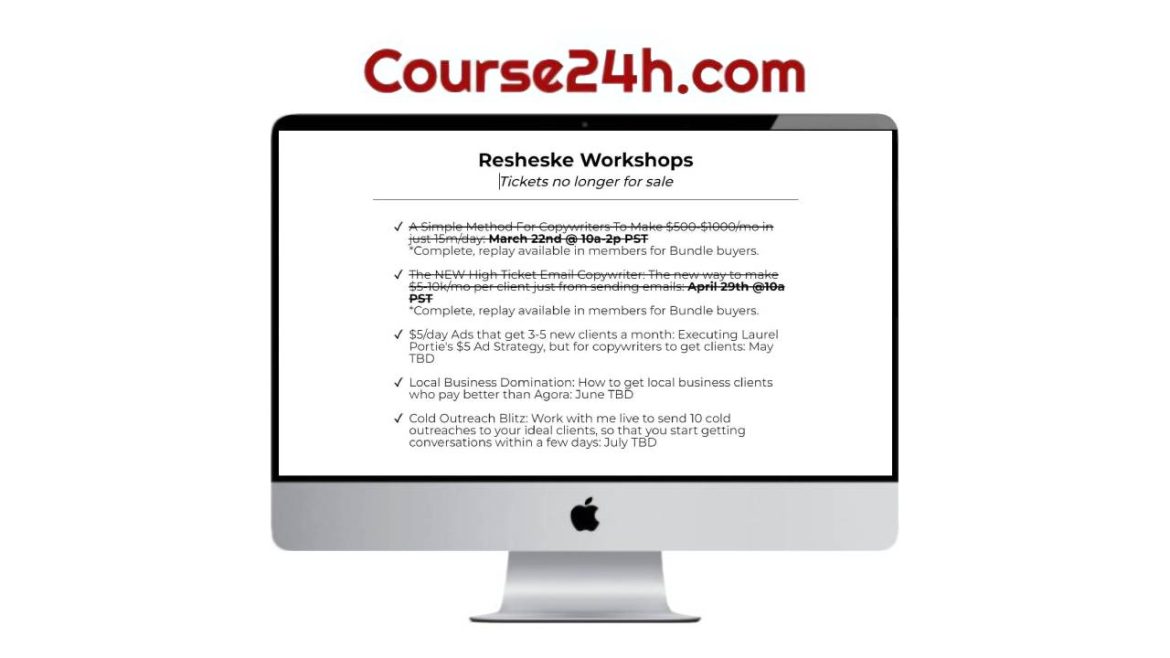 Lukas Resheske – Resheske Workshop Bundle