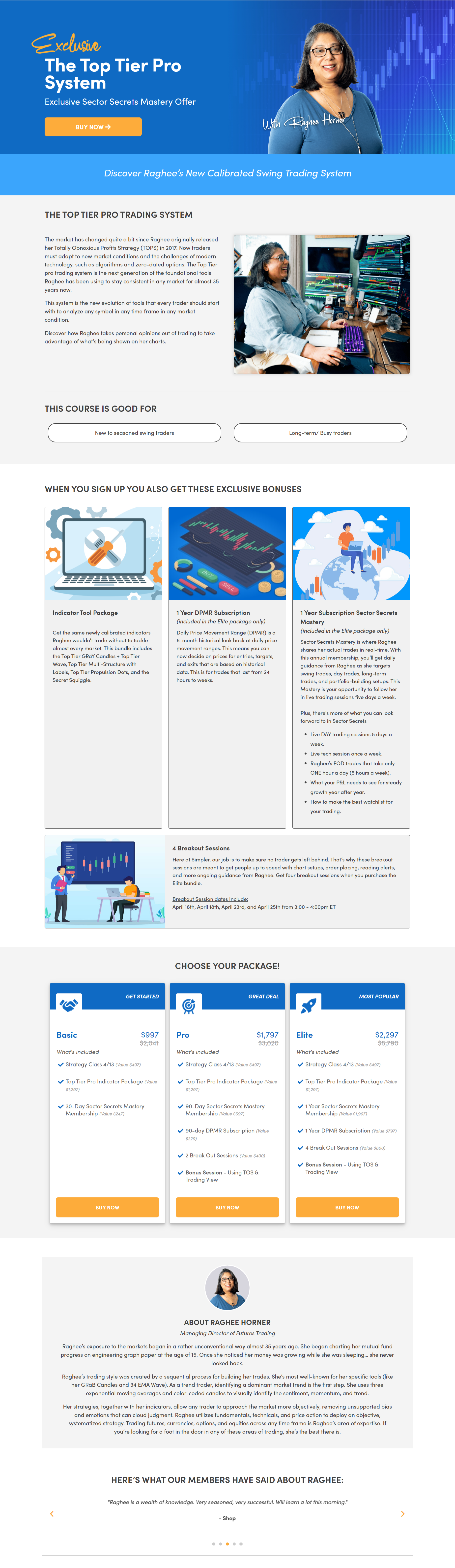 Raghee Horner – The Top Tier Pro System Basic (Up to May 2024)