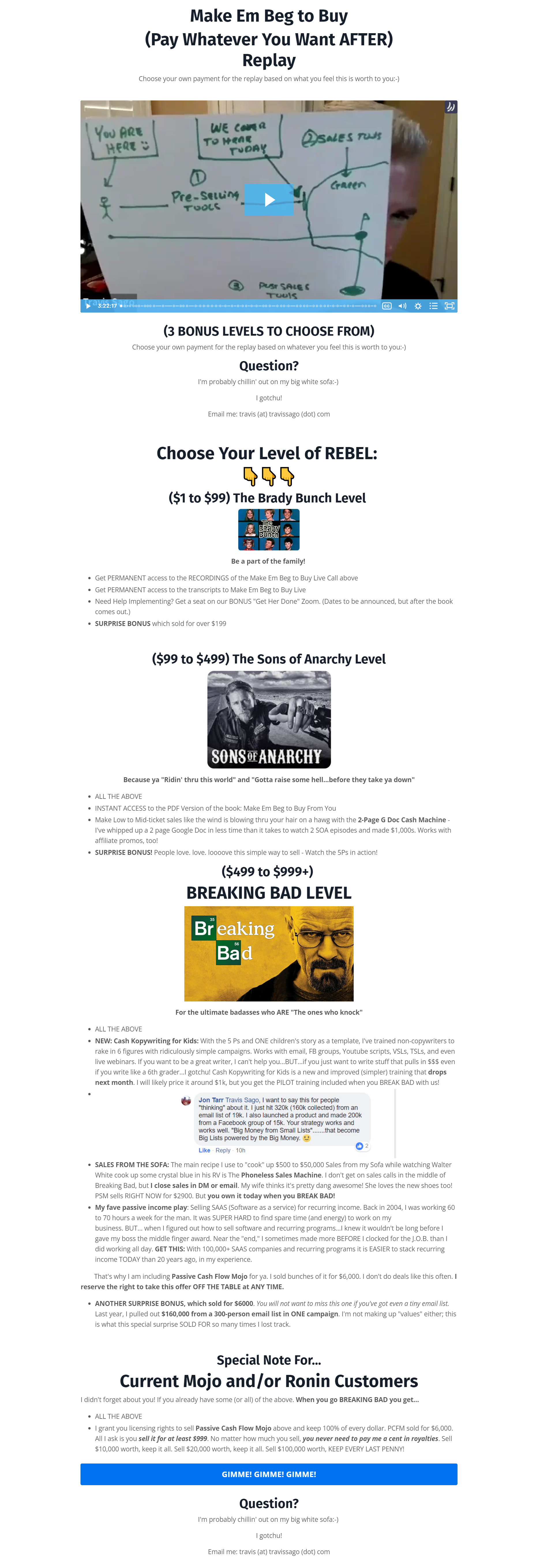 Travis Sago – Make Em Beg to Buy (Breaking Bad Level)