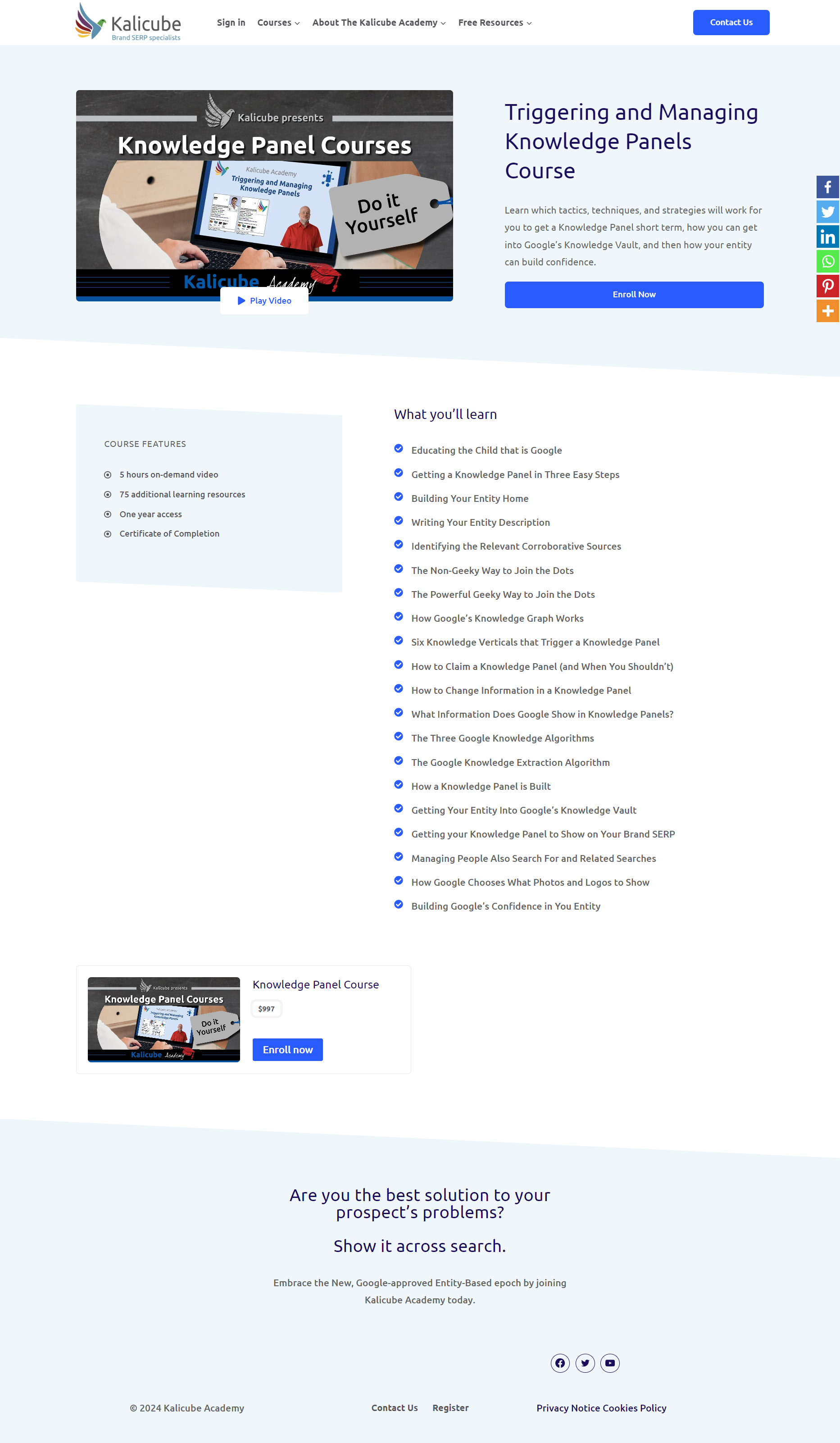 Jason Barnard – Knowledge Panel Course