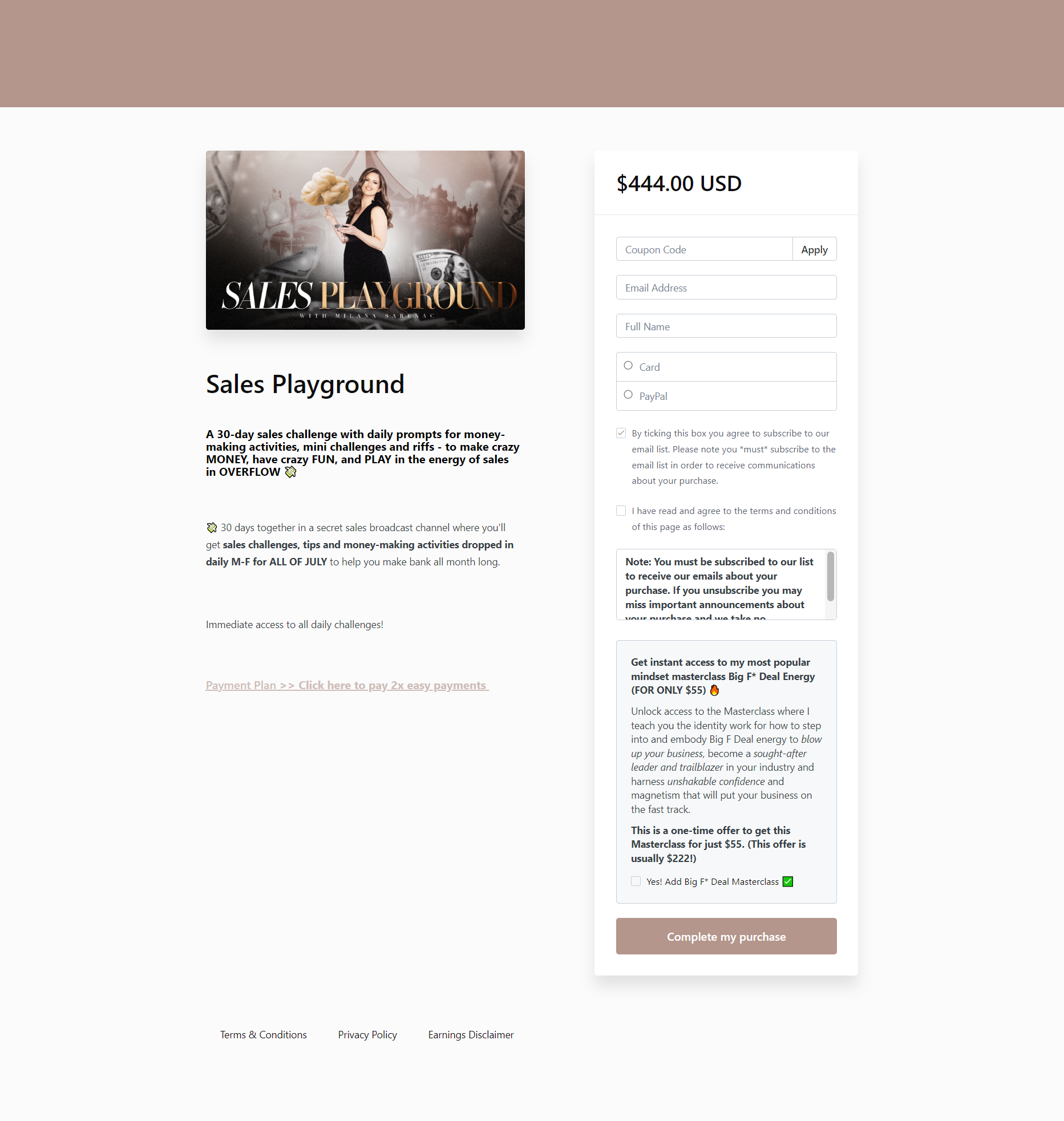Milana Sarenac - Sales Playground