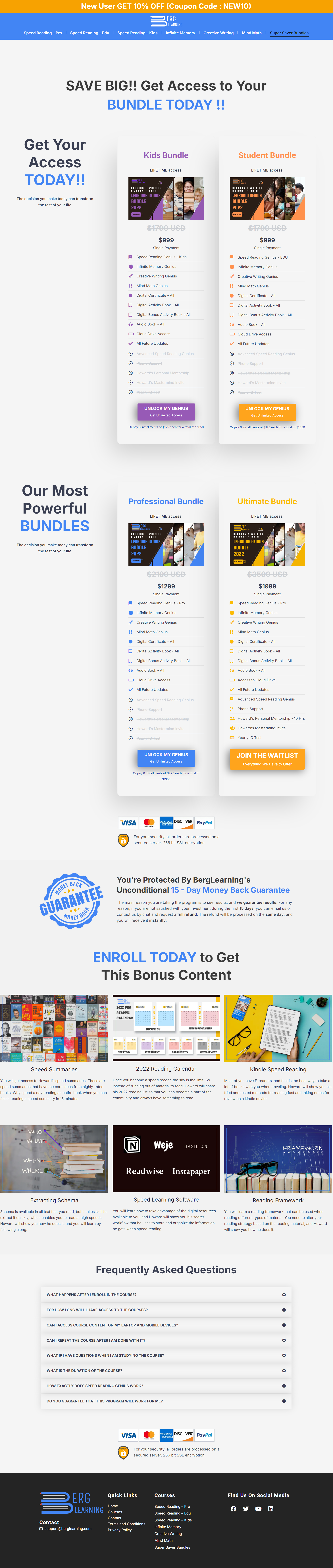 Howard Berg – Learning Genius Student Bundle