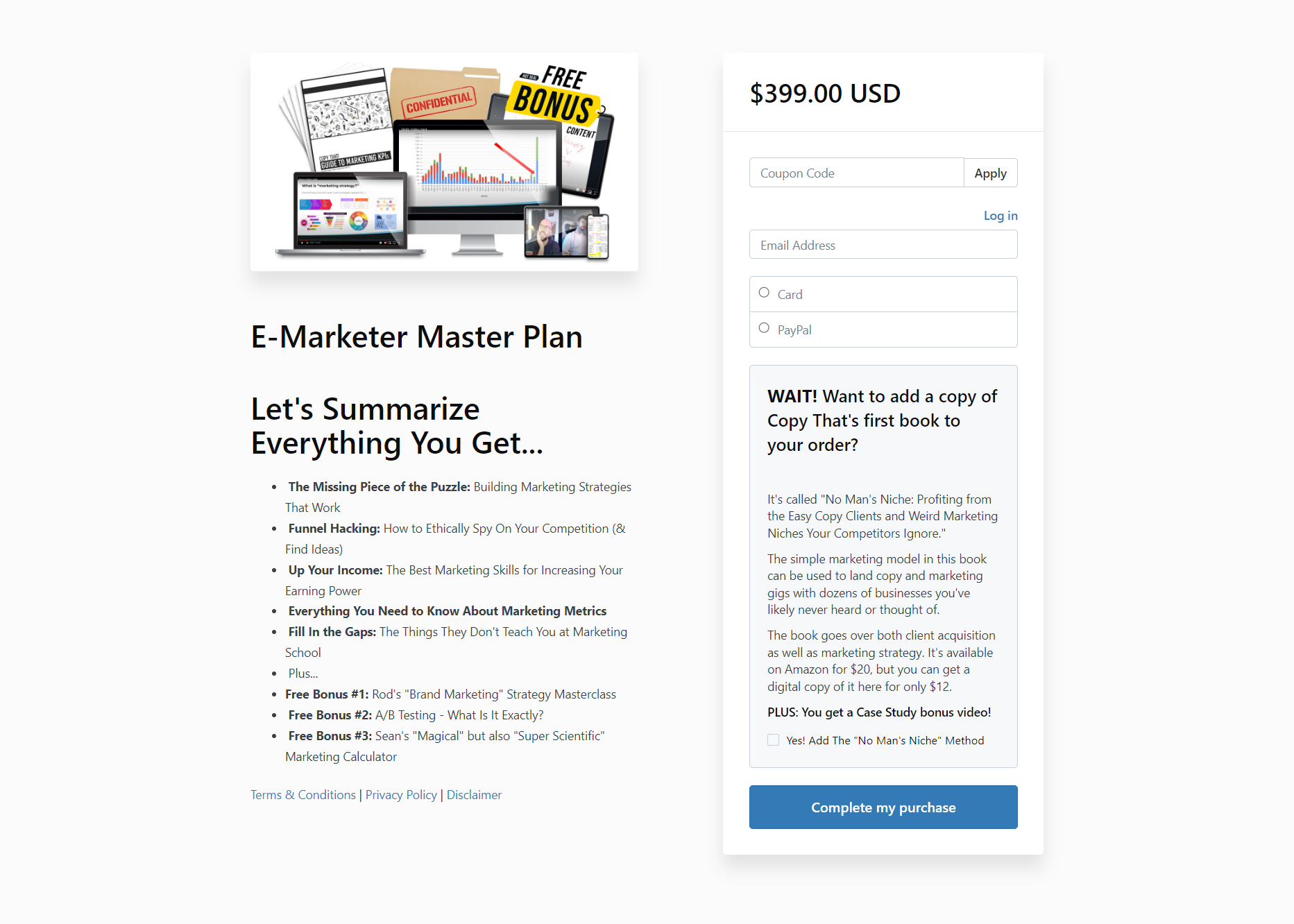 Copy That – E-Marketer Master Plan