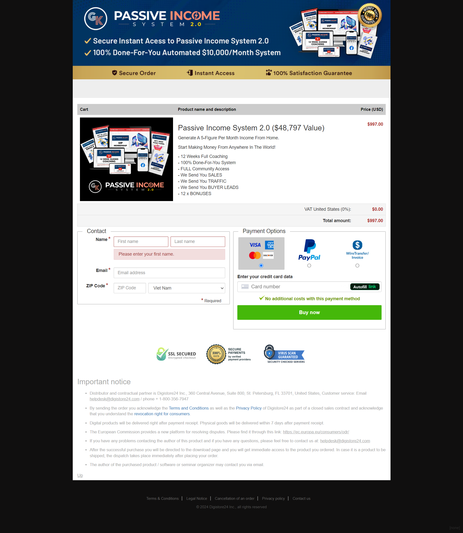 Glynn Kosky – Passive Income System 2.0