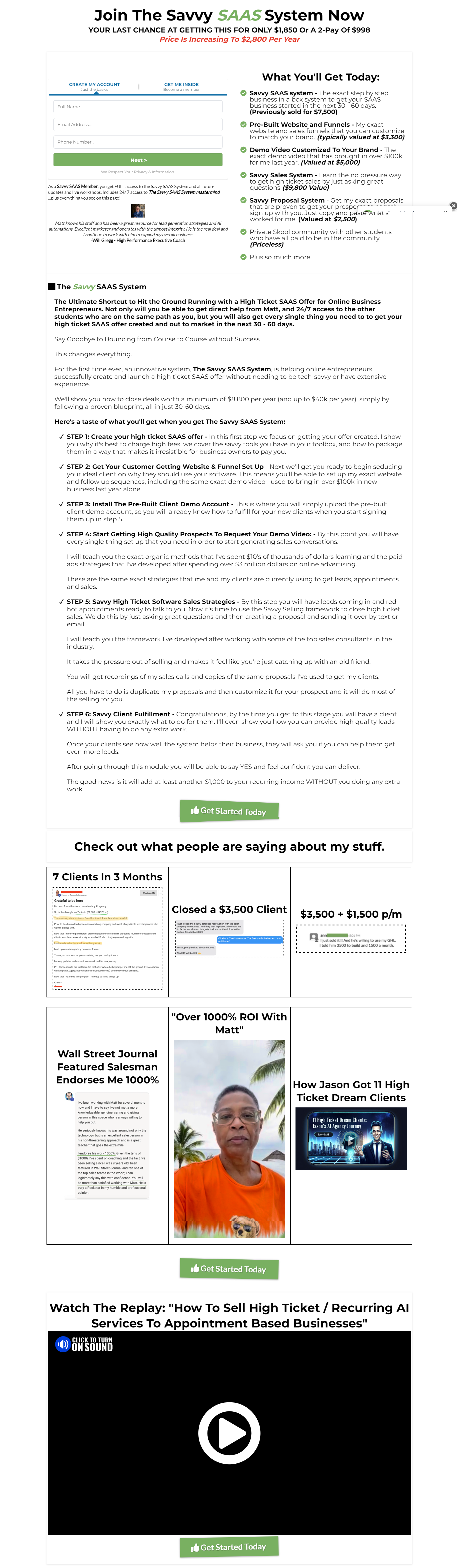 Matt C Milne – The Savvy SAAS System