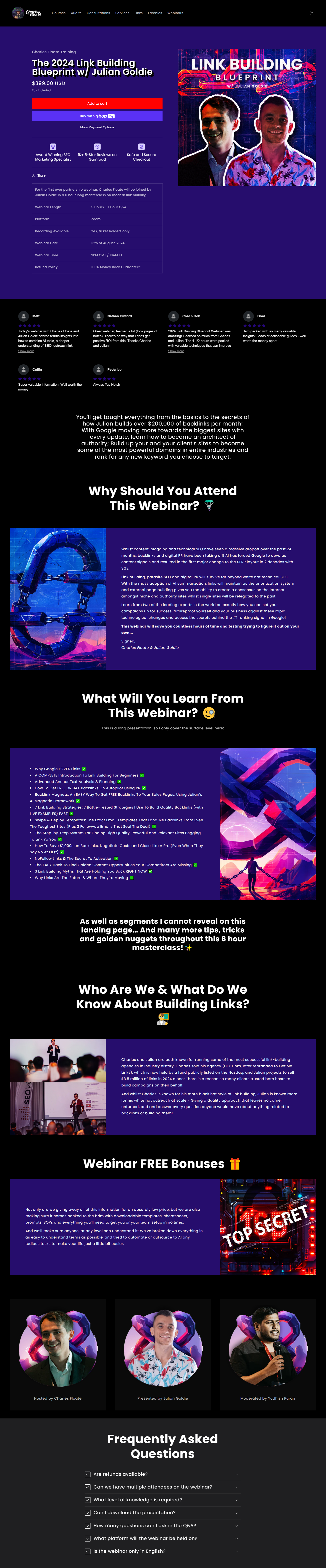 Julian Goldie - Link Building Blueprint