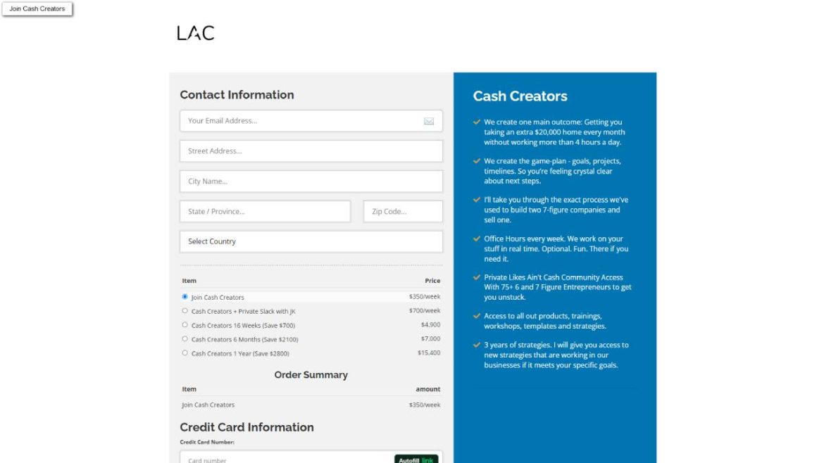 JK Molina - Cash Creators