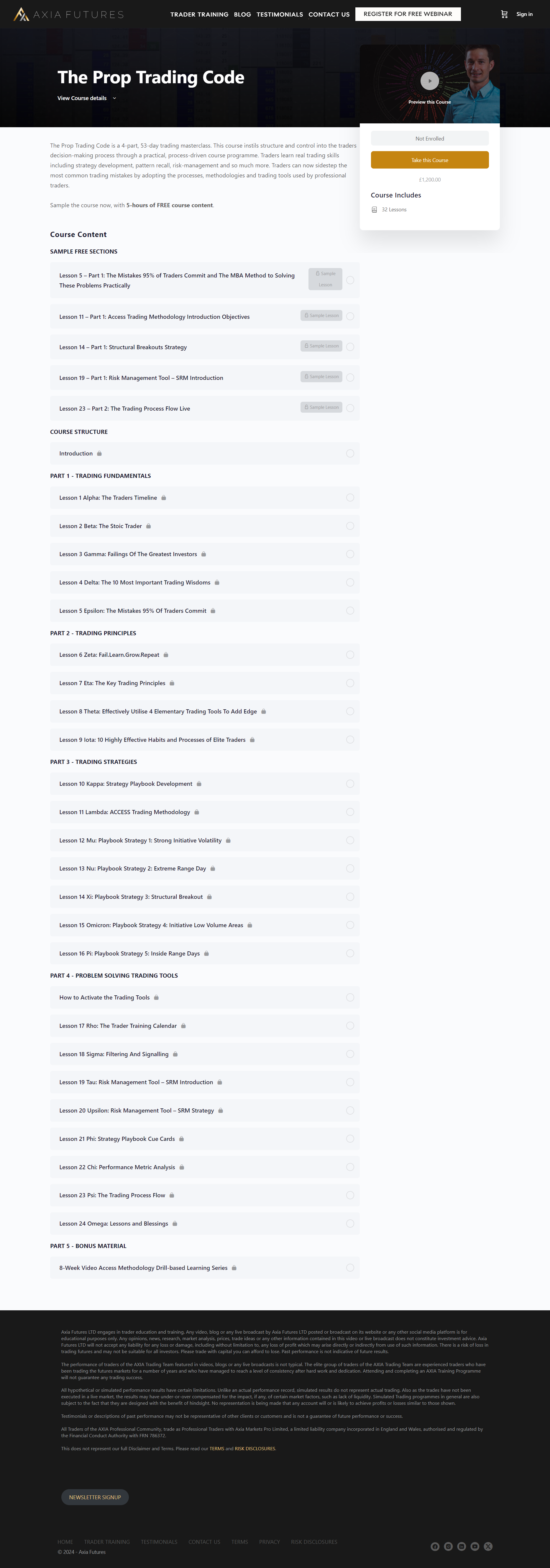 Axia Futures – The Prop Trading Code