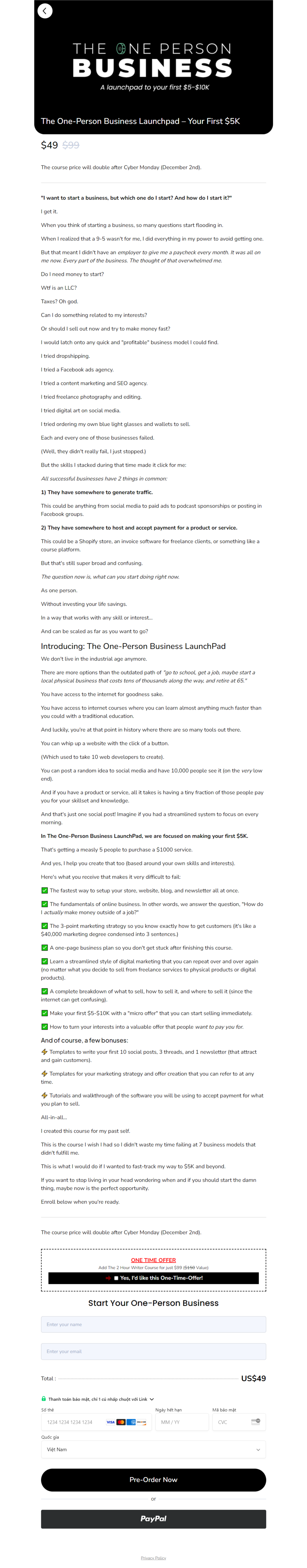 Dan Koe - The One-Person Business Launchpad – Your First $5K