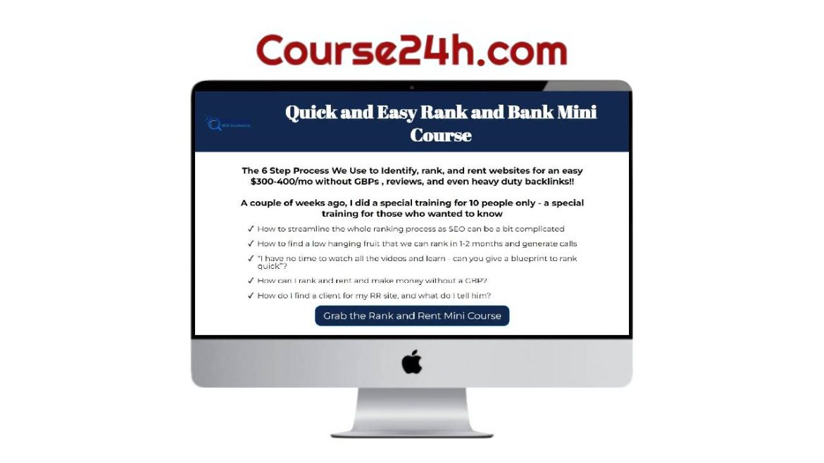 Saravanan Ganesh - Easy Rank and Bank Mini Course