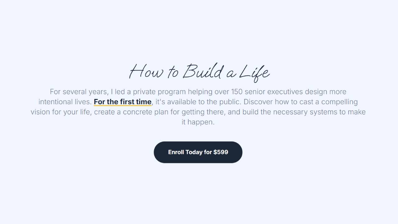 Sean Johnson – How to Build A Life