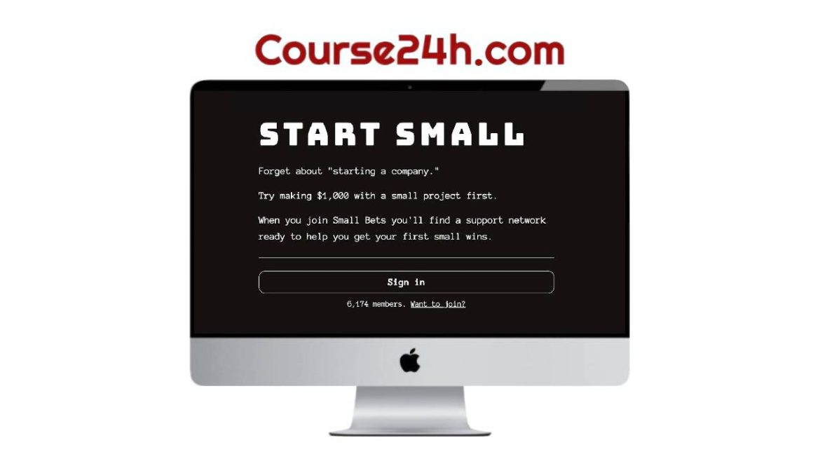 Start Small - Try making $1,000 with a small project first