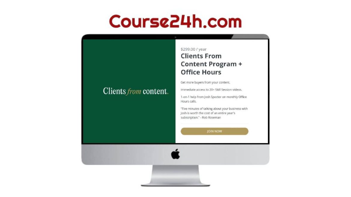 Josh Spector - Clients From Content Program