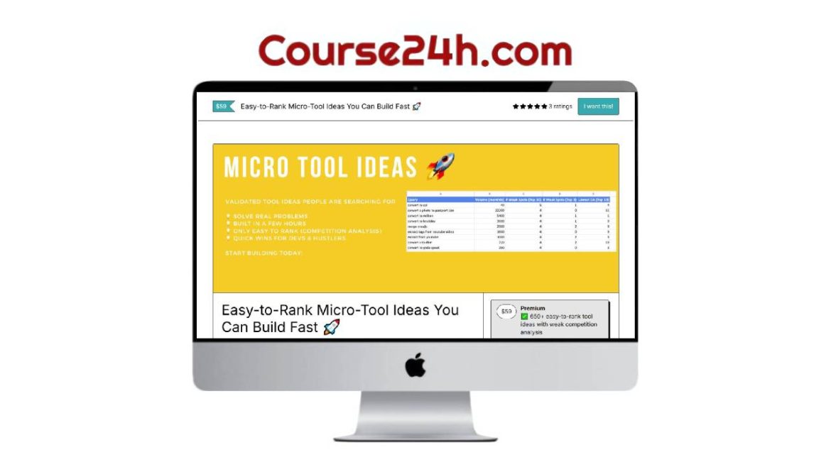 Paul P - Easy-to-Rank Micro-Tool Ideas You Can Build Fast