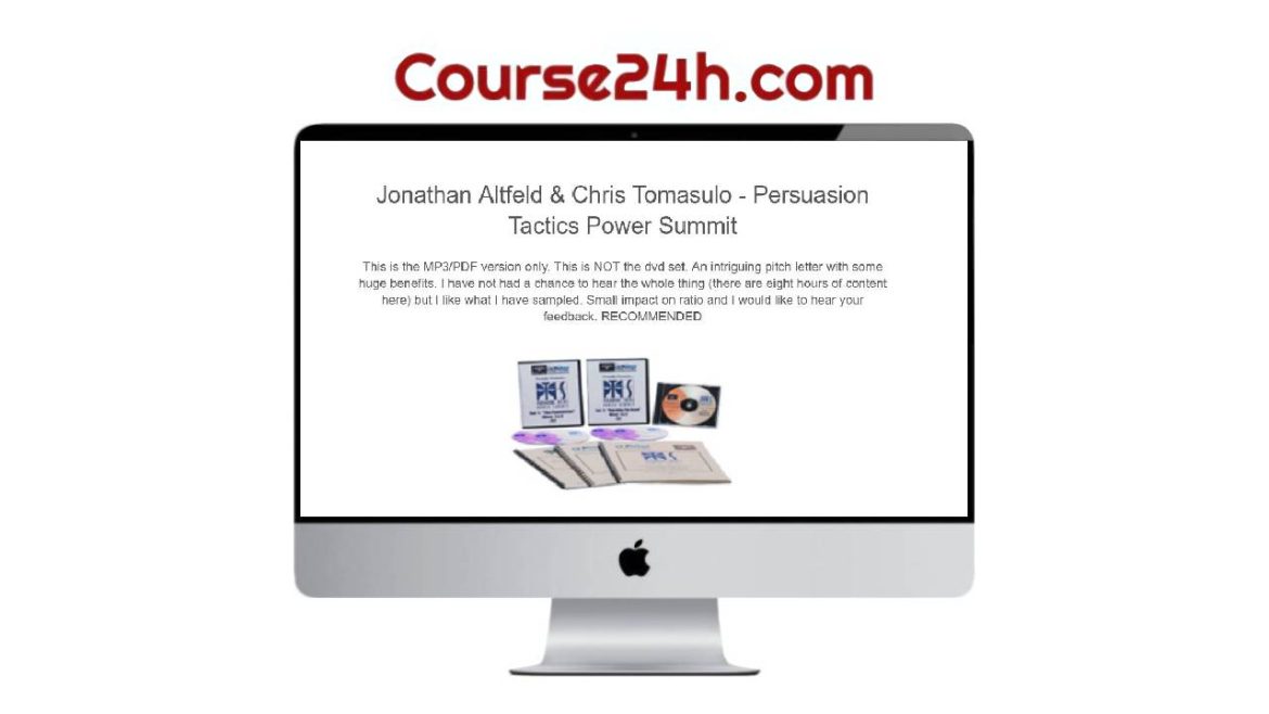 Jonathan Altfeld – Persuasion Tactics Power Summit with Christopher Tomasulo