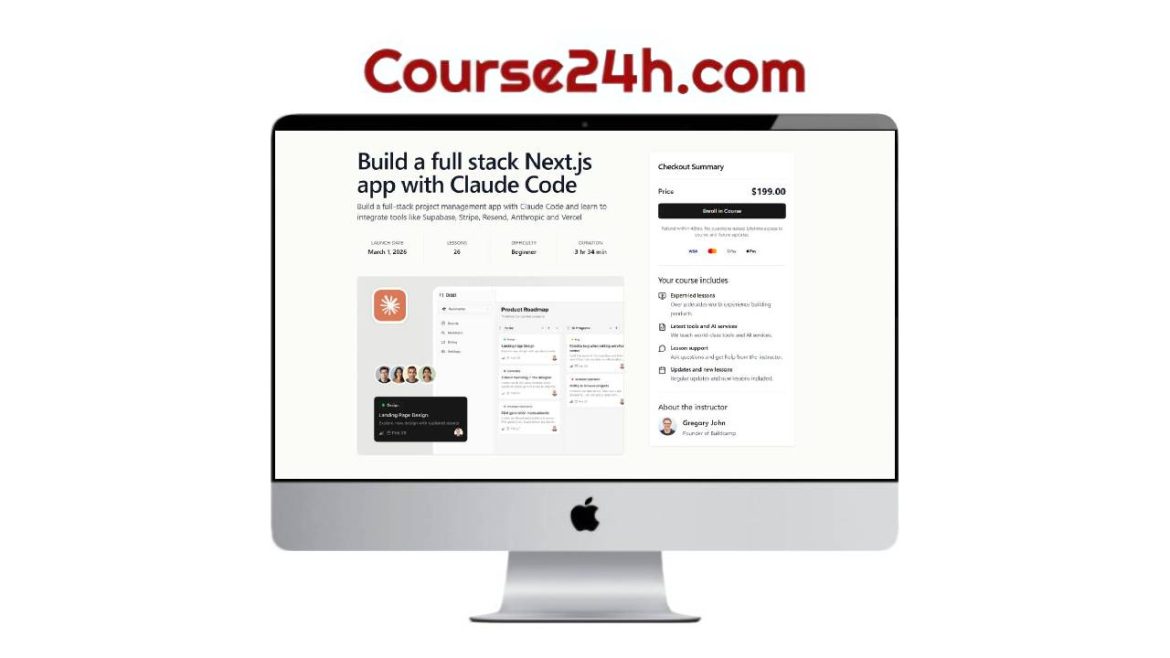 Gregory John - Build a full stack Next.js app with Claude Code