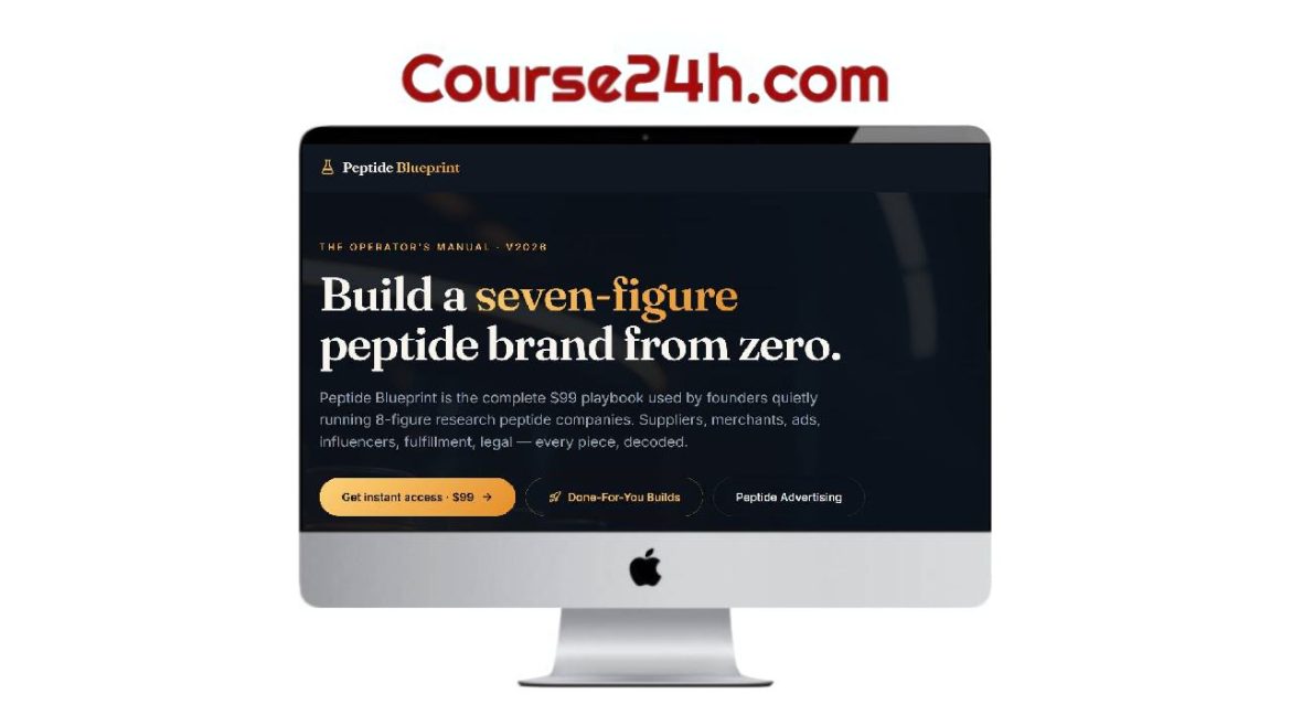 Peptide Blueprint - Build a seven-figure peptide brand from zero