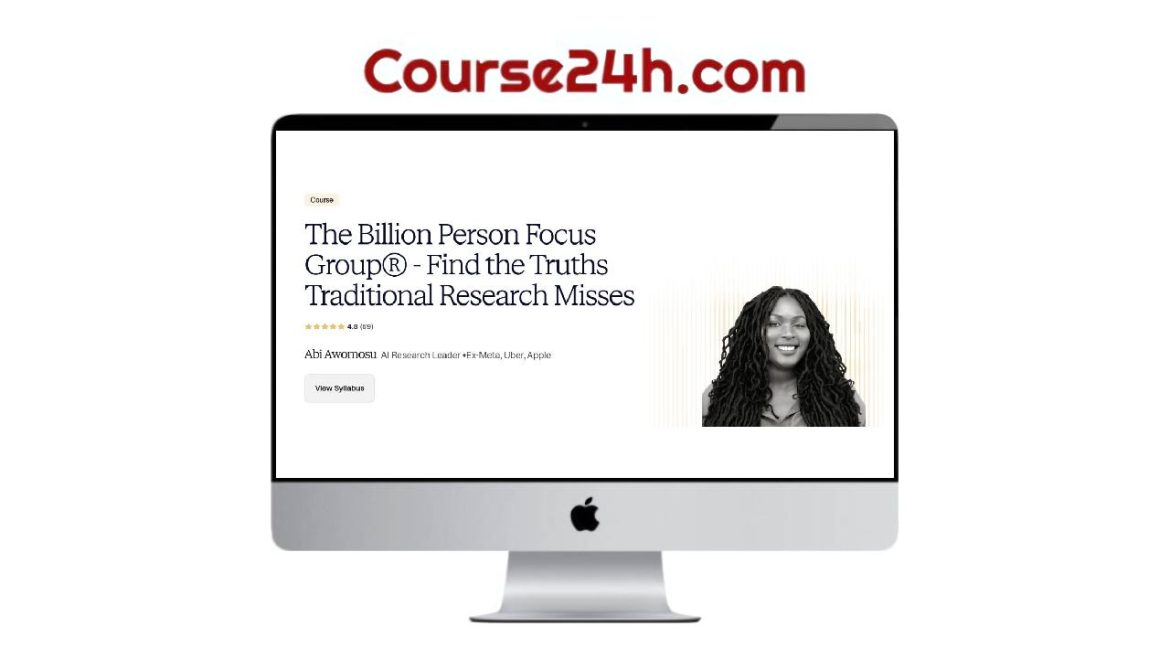 Abi Awomosu - The Billion Person Focus Group® - Find the Truths Traditional Research Misses
