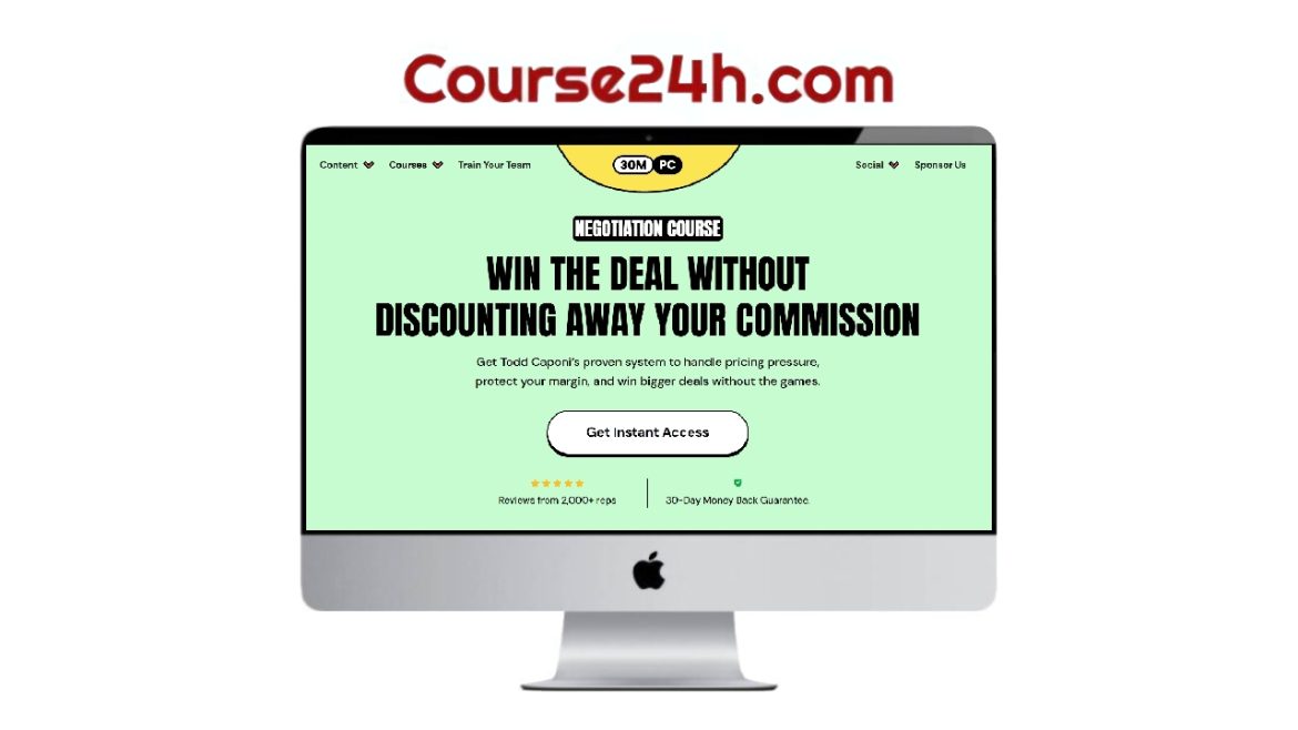 30MPC – Negotiation Course 4 Levers Negotiating